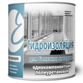 Однокомпонентная полиуретановая гидроизоляция для балконов и террас ECOROOM