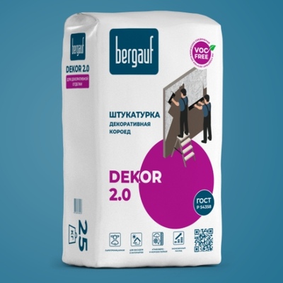 Bergauf Dekor 2.0 Штукатурка декоративная короед зерно 2 мм