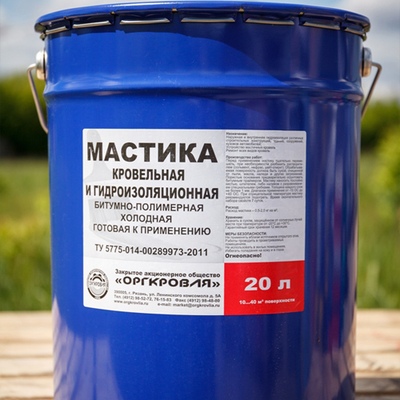 Мастика битумно-полимерная кровельная и гидроизоляционная Оргкровля ...